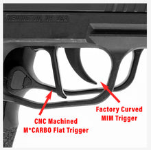 Load image into Gallery viewer, Sig Sauer P365 Short Stroke Flat Trigger Upgrade - CNC Machined SOLID 4140 Steel w/ Max Over-Travel Adjustment
